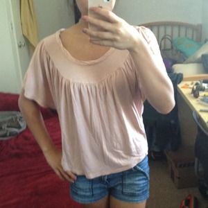 Light pink butterfly top