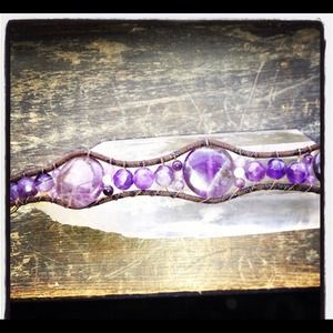 SOLD...Amethyst bracelet