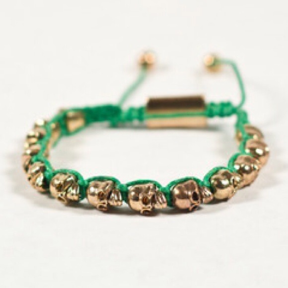 Jewelry - Skull bracelet - green