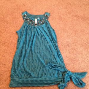 Tops - Beautiful teal/blue dressy tank Tops - Beautiful teal/blue dressy tank
