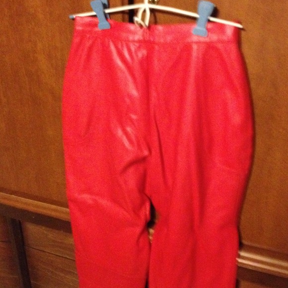 Pants - Red pleather pants, great Valentines mix match Pants - Red pleather pants, great Valentines mix match