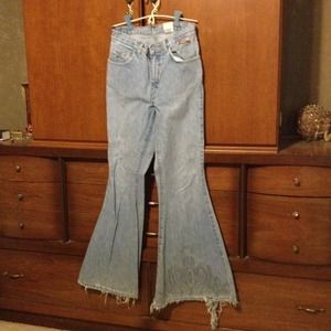 Superfine hippie low rise jeans, 70's style