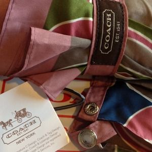 🎉🎉SOLD🎉🎉Coach Multi color umbrella @janiep