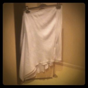 Donna Karan lavender rayon asymmetrical  hem skirt