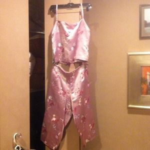 Chinese silk and rayon two piece outfit