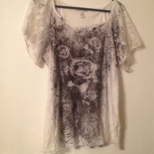 Lace over silky top.Reserved for @sarajane