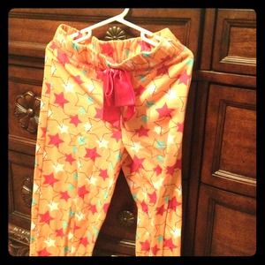 Star printed pajama bottoms