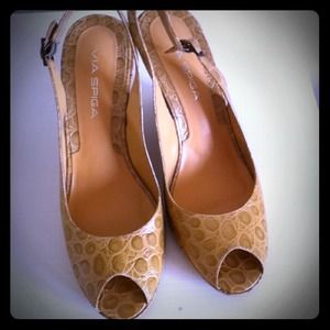 Via Spiga peeptoe wedge
