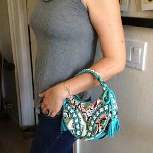 AUTHENTIC Isabella Fiore- Paisley print "baguette"