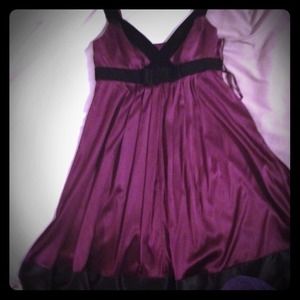 Banana Republic Silk Plum Party Dress