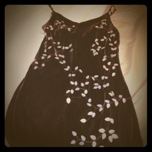 100% silk Wine beaded long evening dress