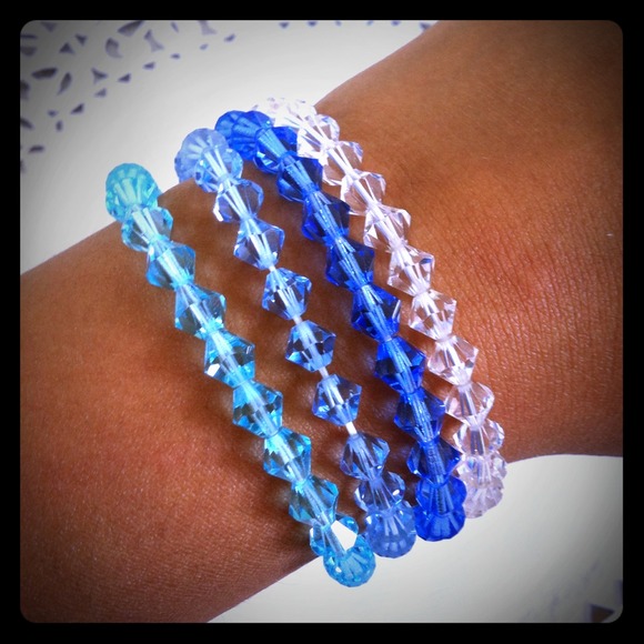 Swarovski elements faceted crystal beads bracelets