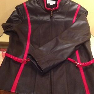 St. John Lambskin Jacket