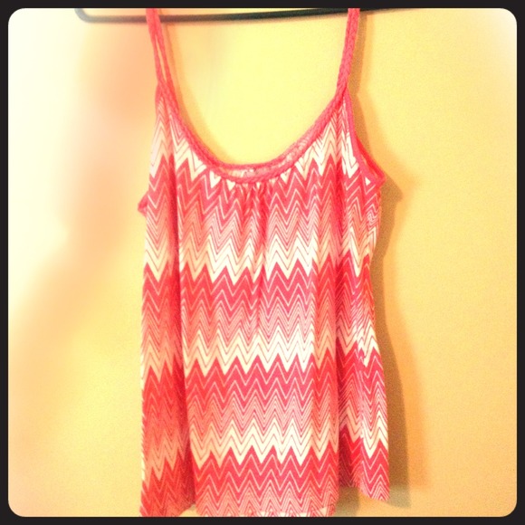 Coral chevron tank