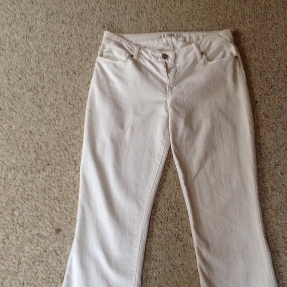 Joes white boot cut jeans