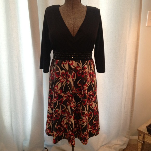 Floral print dress