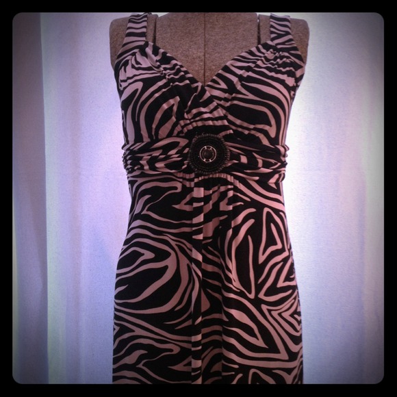Long printed dress