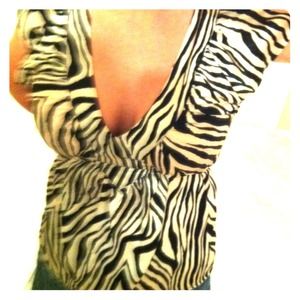 Zebra Print Top