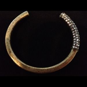 REDUCED!!!  Brass bangle bracelet with stones