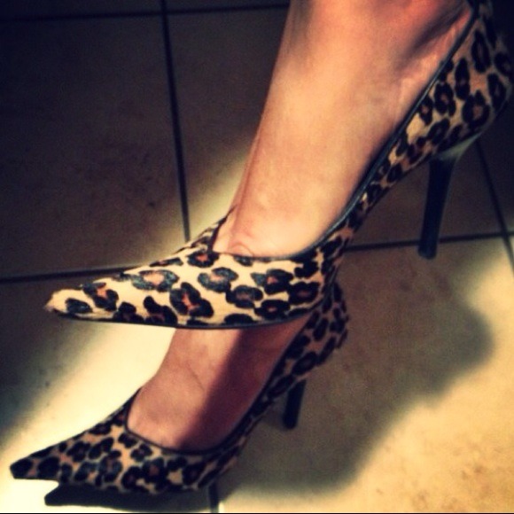 Leopard fur pump Steve madden