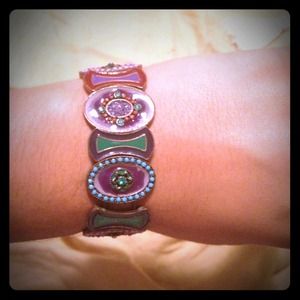 Purple,blue and green bracelet