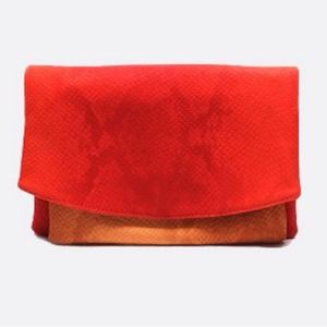 Clutches & Wallets - Snake Skin Print Fold Clutch Clutches & Wallets - Snake Skin Print Fold Clutch