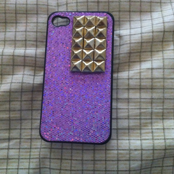 pink sparkly studded iPhone 4 case