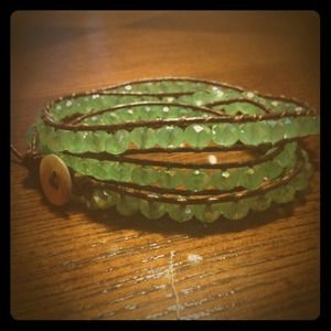 Minty green triple wrap bracelet
