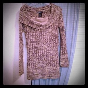 Cute cowl neck sweater/dress.