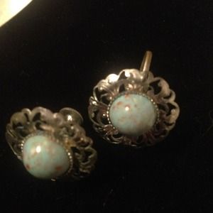 Vintage crank earrings