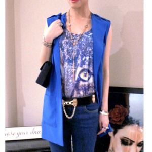 Forever 21 Tops - Royal Blue Blazer Vest Forever 21 Tops - Royal Blue Blazer Vest