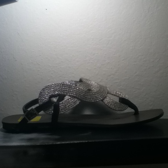 •REDUCED• Silver Rope Sandals - Picture 2 of 4