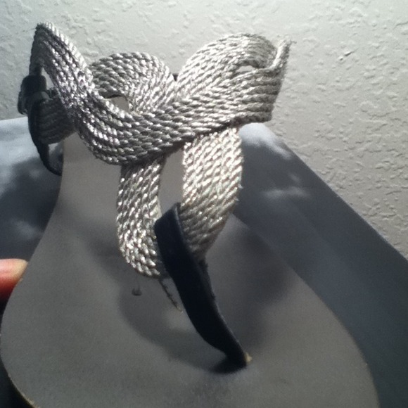 •REDUCED• Silver Rope Sandals - Picture 3 of 4