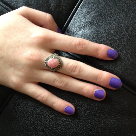 SOLD  Silver and pink ring