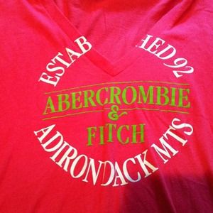 Pink Vneck Abercrombie & Fitch shirt
