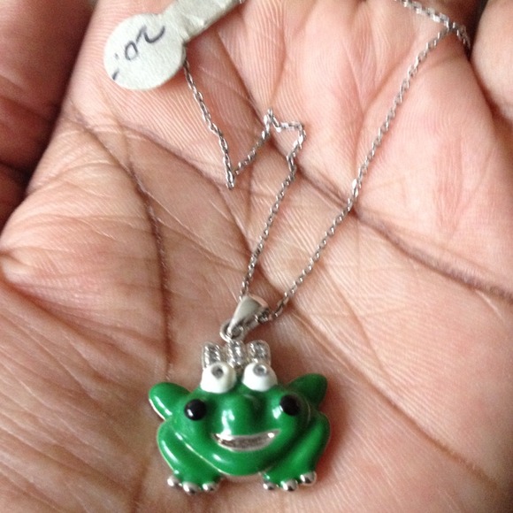 NWT FROG CHARM NECKLACE