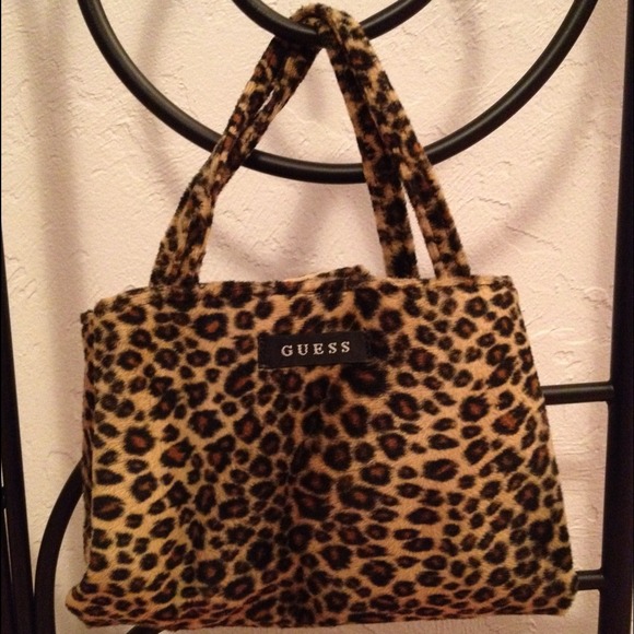 Guess small leopard purse