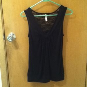 Black see-thru shirt