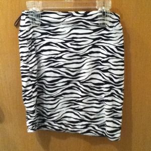 Zebra skirt