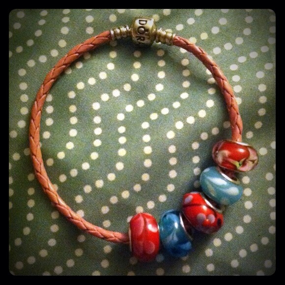 Leather Pandora bracelet