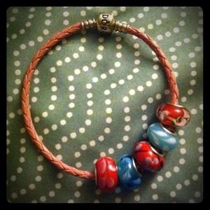 Leather Pandora bracelet