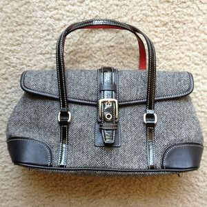 RESERVED - COACH genuine tweed handbag