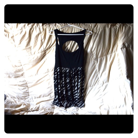 Zebra stripped dress