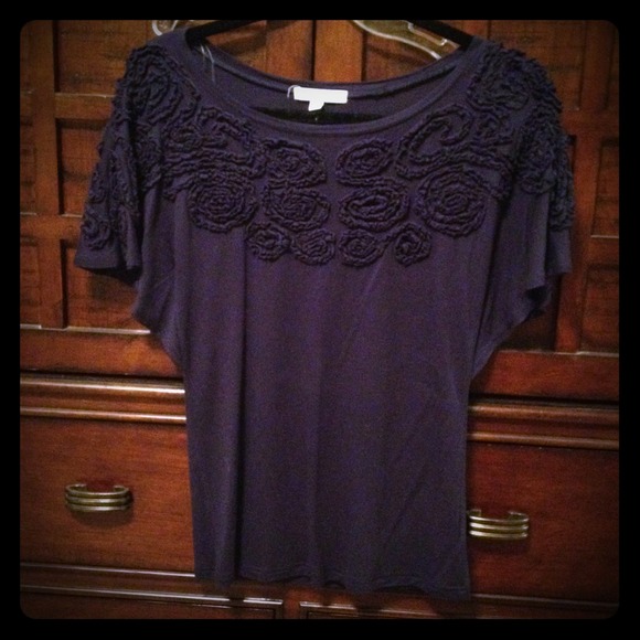 Navy blue casual top