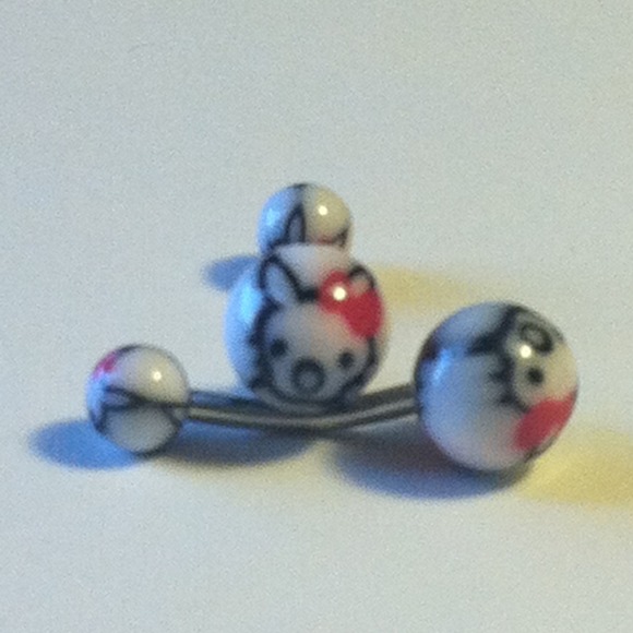 New! Bunny belly ring