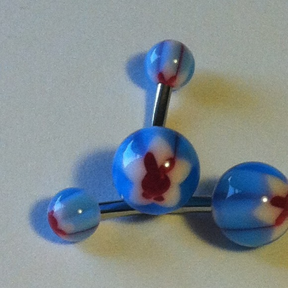 New! Bunny and star belly ring