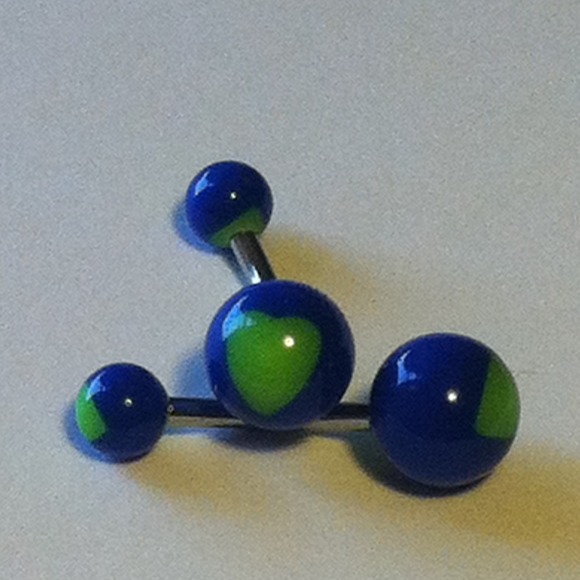 New! Heart belly ring