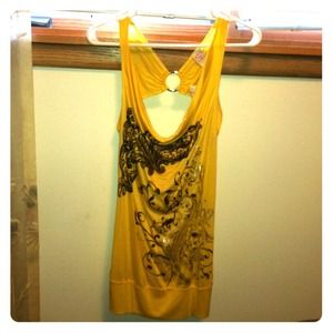 Open back mini dress