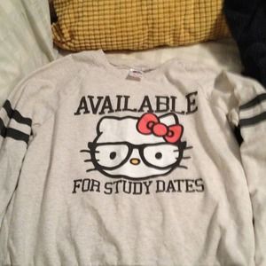 RESERVED Adorable hello kitty top!