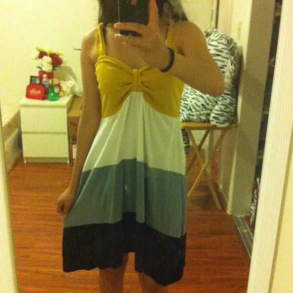 🎅Summer Color Block Dress - Picture 3 of 4